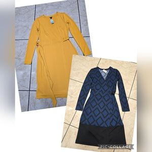 2 Loft Ann Taylor Midi Wrap Dress